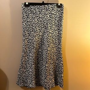 Black midi skirt